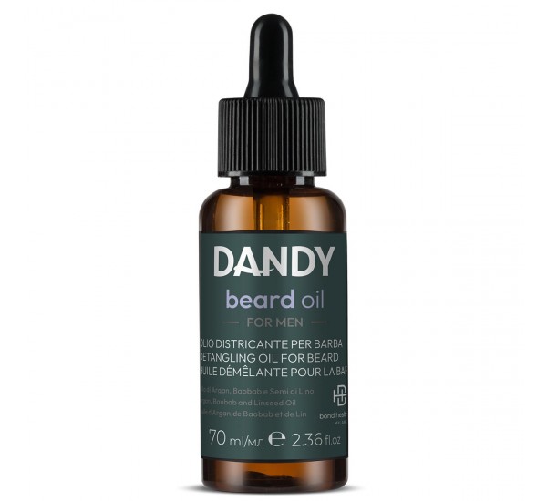 Подхранващо масло за брада и мустак с арган, баобаб и ленено масло Lisap DANDY Beard Oil 70 ml